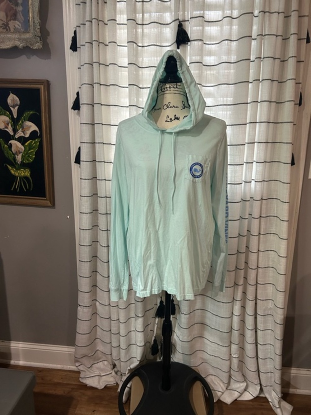 Vinyard Vines Mint Green Hooded Pullover Size XL